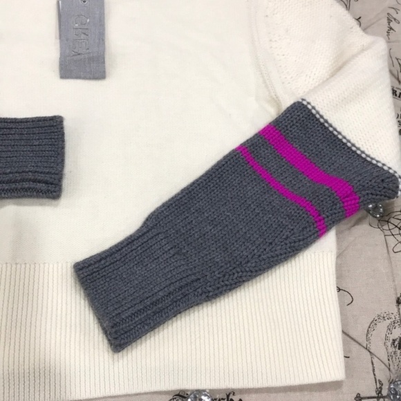 GREY JASON WU Colorblock Merino Wool Sweater - Picture 5 of 7